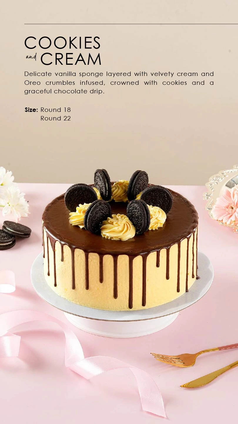 menu Cookies & Cream